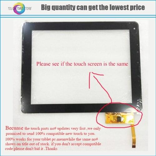 Free Screen Telefunken DNS AirTab M973G Touch panel Digitizer Glass Sensor Replacement Free Shipping