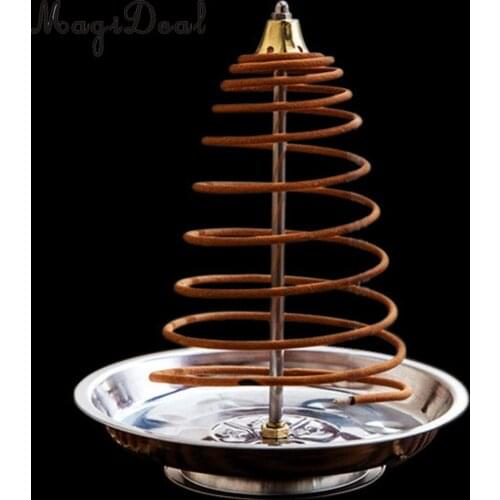 MagiDeal Home Decor Incense Burners Antique Style Vintage Retro Coils Cones Censer Backflow Burner 5 Sizes PICK