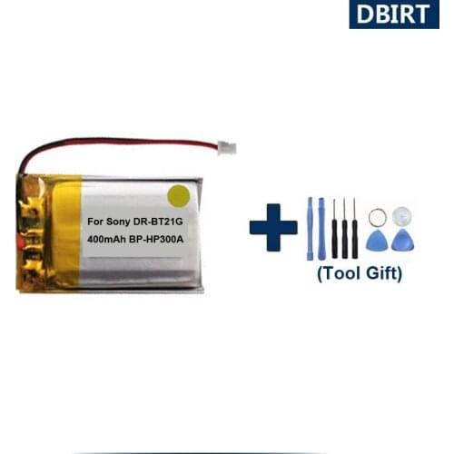 Tools Gift + Original Replaces 400mAh BP-HP300A Battery For Sony DR-BT21 DR-BT22 DR-BT21G DR-BT21IK DR-BT21GB Headset AKKU