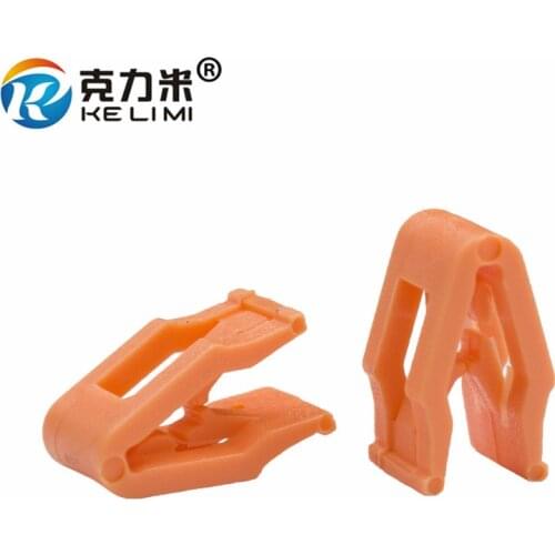 KE LI MI Orange Plastic Auto Instrument Panel Dashboard Retainer Rivet Snaps Clips
