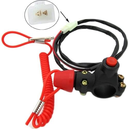 Emergency Kill Stop Engine Motor Switch Push Button Kill Stop Switch Safety Tether Cord Lanyard Kill Switch Boat ATV Motorcycle