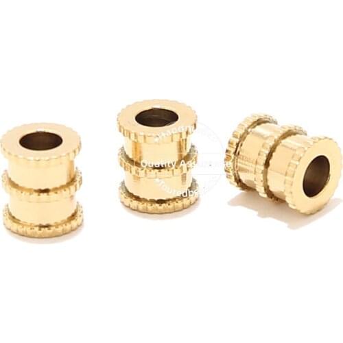20pcs Stainless Steel Gold 6MM Cyclinder Loose Beads Grooved Tube Spacer Bead for DIY Women Men Bracelets Jewelry Findings