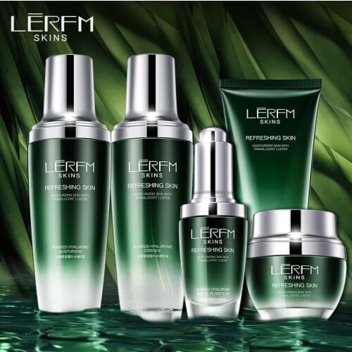 LERFM Deep seaweed hyaluronic acid hydrating 5-piece skin care kit moisturizing skin care product gift box