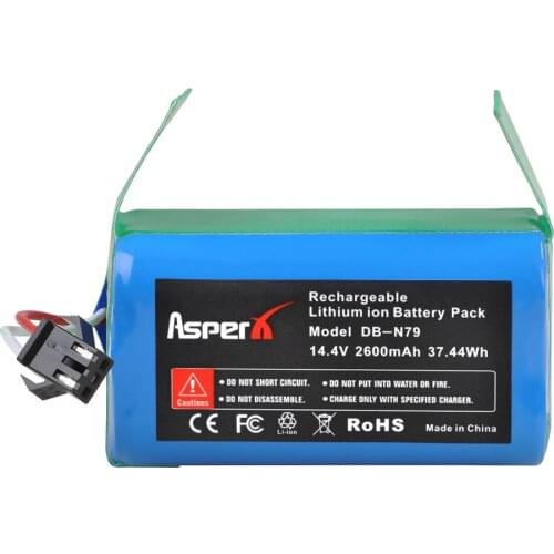 AsperX 14.4V 2600mAh N79 Li-ion Battery for Eufy RoboVac 11, 11S,11S MAX, 15C, 15C MAX,15T, 30 and Ecovacs Deebot N79 N79S DN622