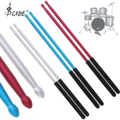 Nylon 2pcs 5A Drumsticks Nylon Material Drum Sticks 5 Colors Optional