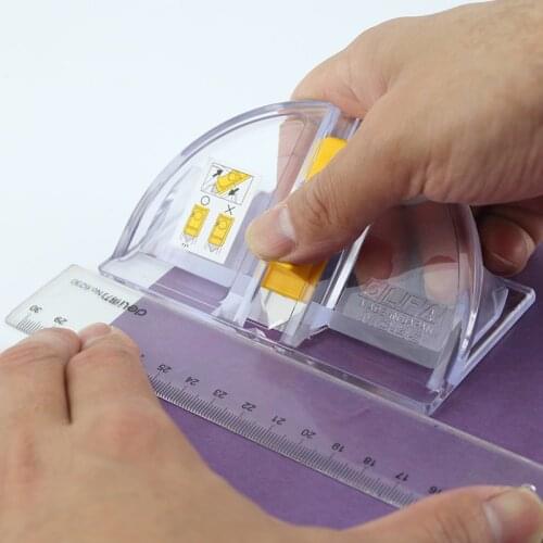 OLFA Japan MC-45/2B Photo Frame Knife, Paper Jam Bevel Knife, 45 Degree Linear Cutting Knife