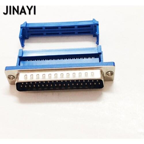 50pcs 37 Pin DB37 Male Female D-SUB DB-37 Parallel Port IDC Flat Ribbon Cable Terminal Connector Adapter