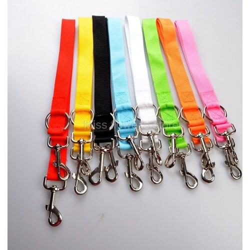 1 PCS Double Head Polyester Dog Leashes Traction Rope Two Pets Walking Splitter Leash