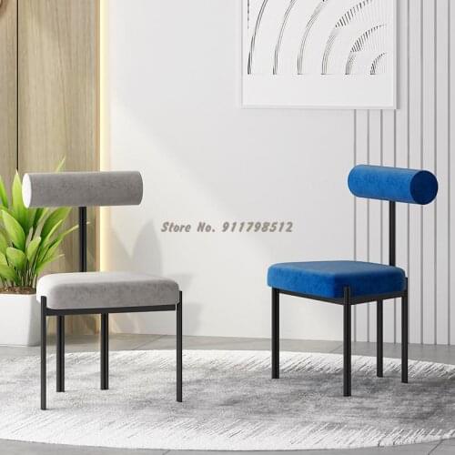 Simple modern dining chair home Nordic Western dining chair computer back chair office negotiation chair minimalist dining chair