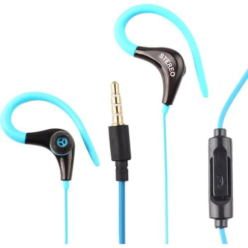 Wired 3.5mm Ear Hook Earphones Bass Stereo Headphones With Microphone ON Headset Wired Earbuds Headphones For Andriod Phones