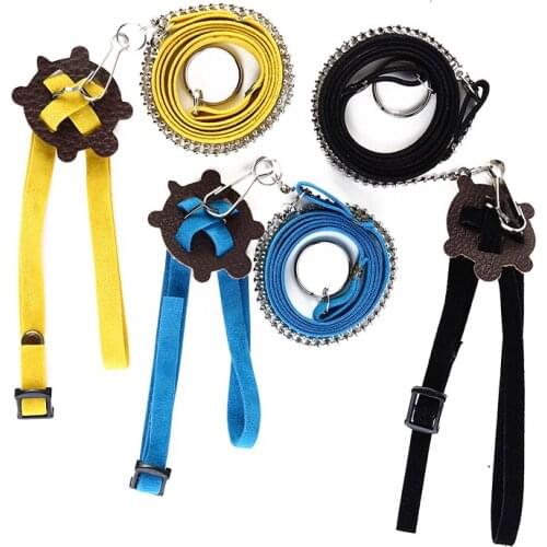 Pet Harness Reptile Leash Turtle Lizard Adjustable Outdoor Training Soft Strap Adjustable Pet Parrot Anti-bite Traction Strap