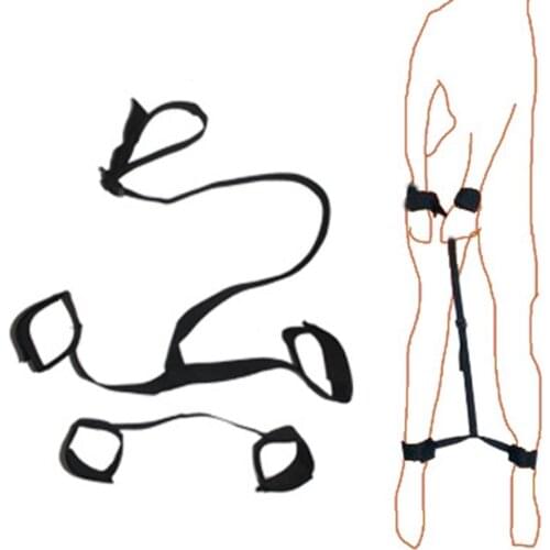 Hand Ankle Back Restraint Belt Couple Adult Sex Game Toys Bondage Rope Harness Soft and safe material sex toys for woman or man