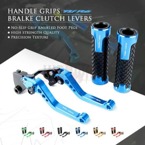 Brake Lever Handlebar Grips Grip CNC Short Adjustable Brake Clutch levers For YAMAHA YZF R1 R1M R1S 2015-2019 YZF R6 2017-2019