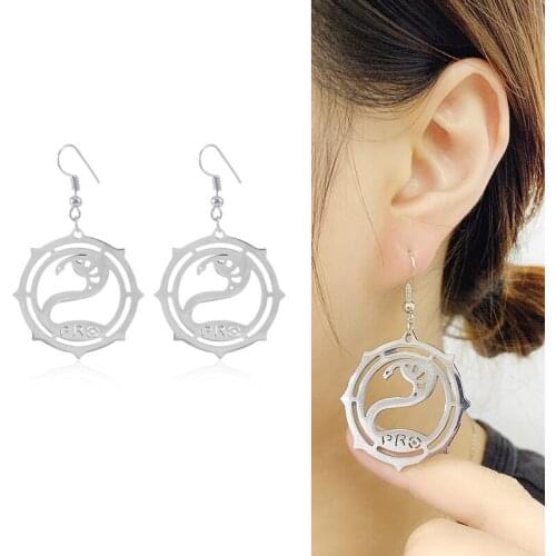 Escape from Tarkov Earrings Snake Shape Pendent Drop Earring For Women Girls Cosplay Jewelry Accessories Gift Men Alloy