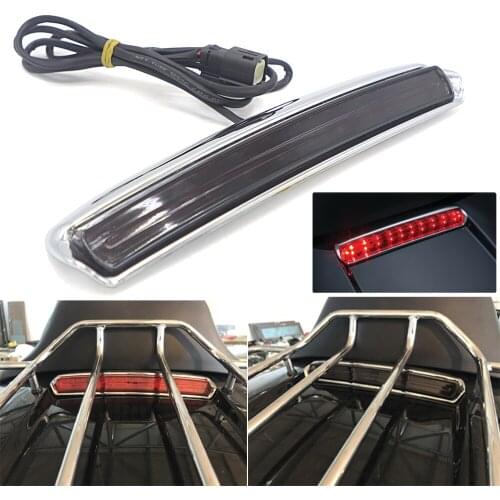 LED Motorcycle Tour Pak LED LID LIGHT CHROME For Harley Electra Glide Ultra Classic Ultra Limited Road Glide Ultra 14-20