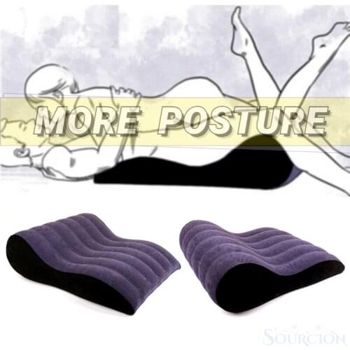 SWT Hot Popular Inflatable Luxury Pillow Chair Sex Sofa Bed Helpful Pad Ramp Furniture Pillow Sexy Tool New Style 2021