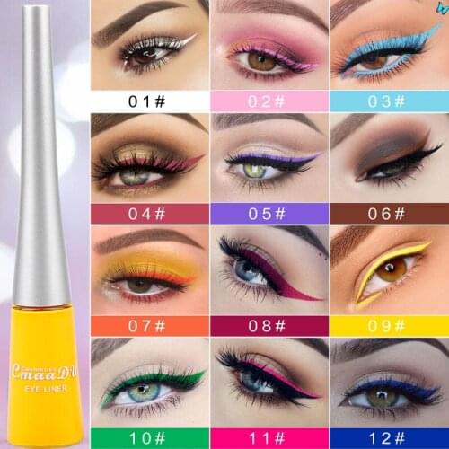 Waterproof Matte Eye Cosmetics Shadow Eyeliner Long Lasting Sexy Charming Eye Liner Pen Hot Sale White Eyeliner T0477
