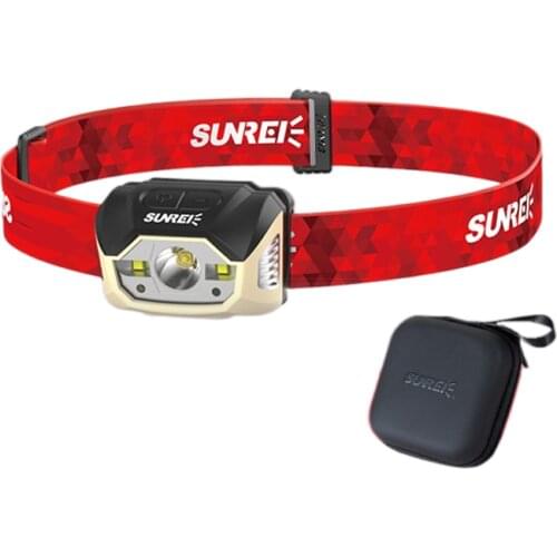 Highlight sensing lumens 440 Makino hiking camping rechargeable headlight headlamp waterproof