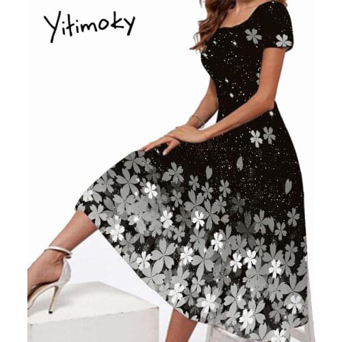 Летние платья с принтом Yitimoky China At AliExpress