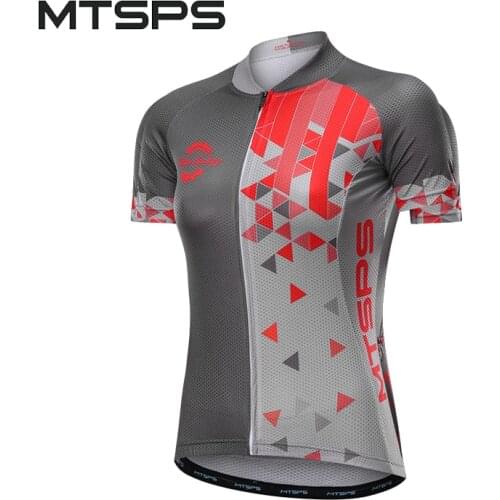 MTSPS Women Cycling Jersey Outdoor Sportswear Short Sleeve Mtb Bicycle Clothing Female Quick Dry Bike Shirt Maillot Ciclismo