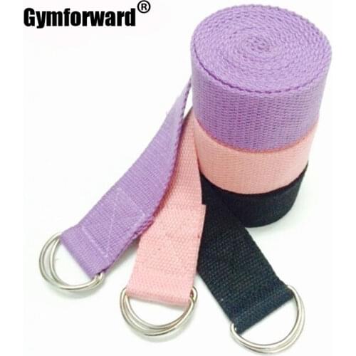 1 pc High Quality Cotton Yoga Belts Home Exercise Washable Yoga Straps Sports Practice Tools 180*3.8cm 6 Colors