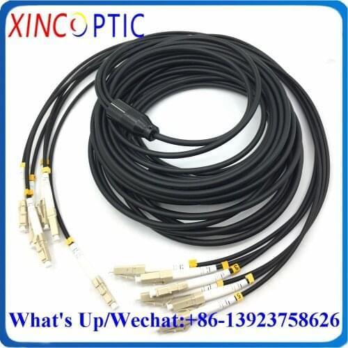 20Meters,6C,OM3-150 20mtr 6F Armored Fiber Optic Patch Cords Waterproof LC SC FC SCUPC Outdoor Fiber Optical Patch Leads Cable