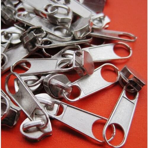 50pcs/set 3#5# Nylon Zipper Head Hat Quilt Cushion Cushion Bag Zipper Zipper Pulls Nylon Zipper with Metal Zipper Slider