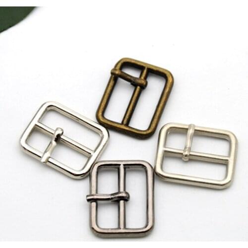 60pcs/lot 19.5mm 0.75inch metal square pin buckle zinc alloy buckle nickle/bronze/black free shipping BK-031