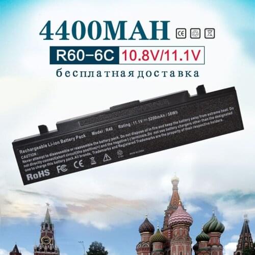 11.1V 4400mAh Battery for SAMSUNG R560 Q310 P210 P460 P50 P560 P60 Q210 R39 R40 R408 R41 R410 R45 R458 R460 R505 R509 R510 R60