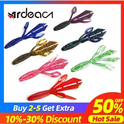 ARDEA Silicone soft lure worm bait Salt smell Fishing lures 85mm 3.3g Wobblers Artificial Bass carp baits isca Pesca