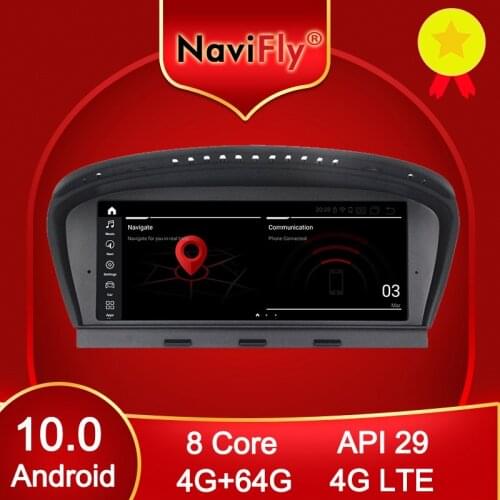 NaviFly Snapdragon 625 API29 Android 10.0 car dvd player for BMW 5 Series E60 E61 E63 E64 /3 Series E90 E91 E92 MASK CCC CIC