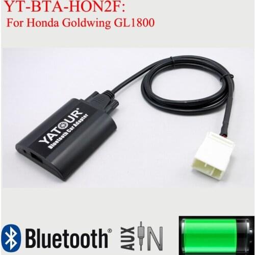 Yatour car stereo Bluetooth hands free adapter for Honda Goldwing GL1800 white female plug