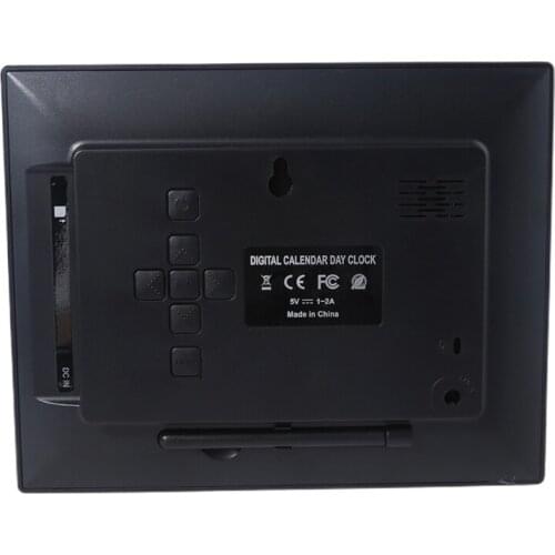 7 "Inch Digital Clock Calendar with Oversized Font Date Day Reminder for Elderly and Children