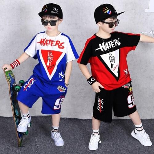 Children Clothing Sports Suit Boys Summer Set Two-piece Big Boy Short Sleeve Casual Tracksuits 4 6 8 10 12 14 Years Kids Clothes