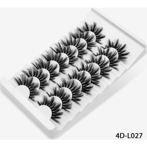 8 pairs 100% Handmade Long Lashes Natural False Eyelashes Lashes Soft & thick Eyelash Extension Makeup Beauty Tools