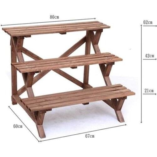 Urbano Madera Terraza Etagere Pour Plante Estanteria Escalera Indoor Outdoor Stand Stojak Na Kwiaty Balcony Flower Plant Shelf