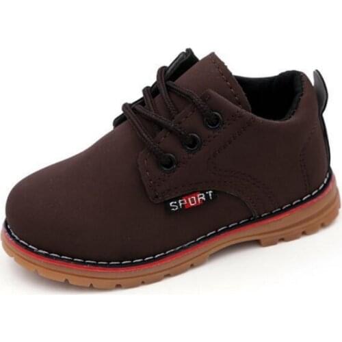 Children Shoes Spring Autumn Kids Shoes For Boys Girls British Style Toddler Casual Sneakers PU Leather Fashion Shoes