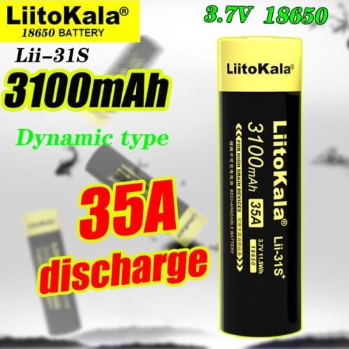 Liitokala Lii31S 18650 lithium battery 3.7VLi-ion rechargeable battery light headlamp torch flashlight 18650 battery