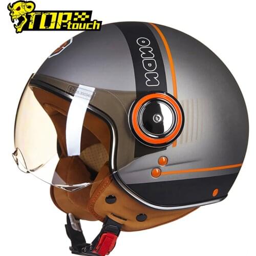 BEON Motorcycle Helmet Chopper 3/4 Open Face Vintage Moto Helmet Moto Casque Casco Capacete Men Women Scooter Motorbike Helmet