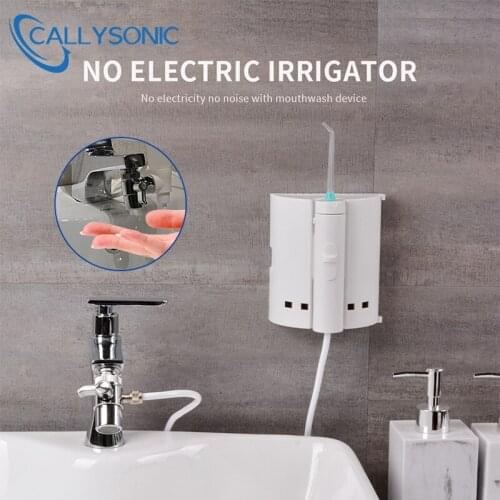 New Water Faucet Oral Irrigator Dental Flosser Portable 10 Tip Implement Irrigation Tooth Flossing Irrigation SPA Mouth Cleaner