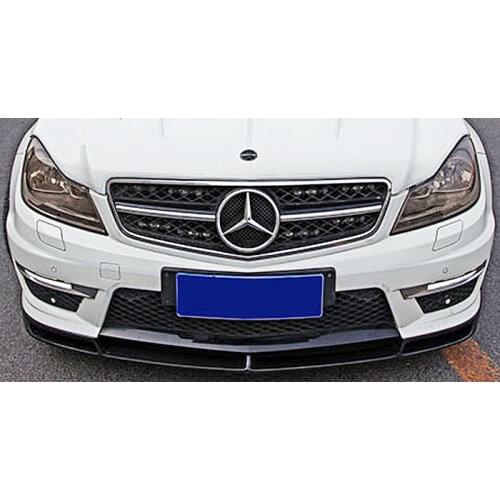 Home / For MERCEDES BENZ / W204 / V Style Front Lip Spoiler For Mercedes Benz W204 C63 F/L Coupe Sedan 2012-2014 M032F