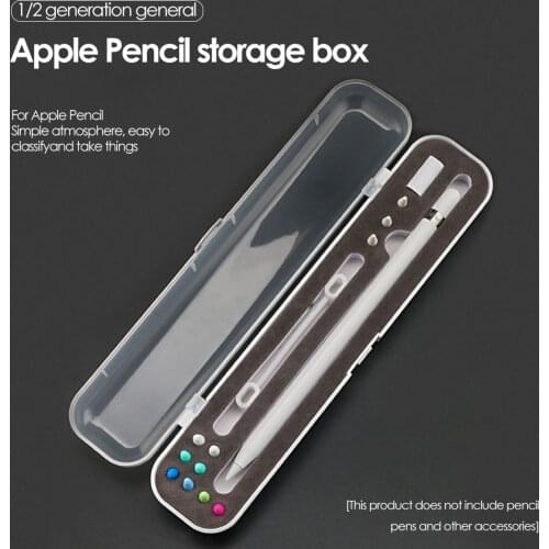 Portable Apple Pencil Storage Box For Apple Pencil 1nd Gen Case Hard Cover Pencil Accessories For Apple Pencil 2nd Plastic Case