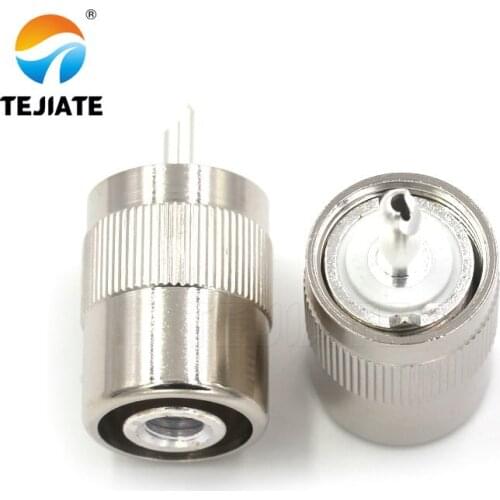 1PCS Tuner Connector UHF Male Header UHFJ-1.5-3-5-7 RG6/8/58/142/316 Opening Type Adapter Inner Hole