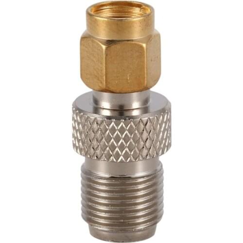 RF coaxial coax adapter RP-SMA male to F female,silver CNIM Hot