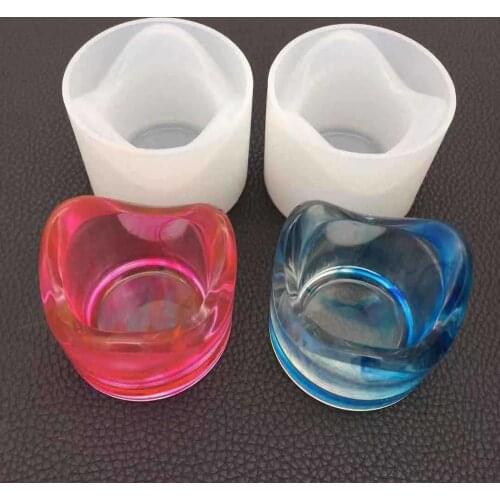 DIY Cystal epoxy Resin silicone aroma candlestick mirror Mold plaster hand made pendant Mold jewelry Making Tools