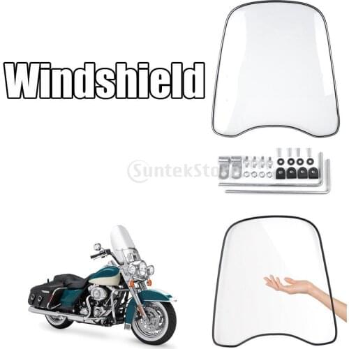 Universal Front Transparent Windshield Protection For Motorcycle Motorbike Motocross Scooter ATV