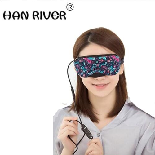 Usb steam eye mask usb hot cold hot compress sleep shading light breathable black eye intelligent steam