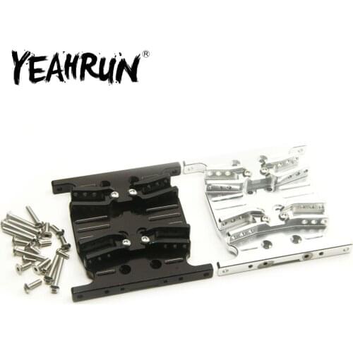 YEAHRUN Aluminum Alloy Metal Center Gearbox Mount Transmission Holder for Axial SCX10 1/10 RC Rock Crawler Car Upgrade Parts