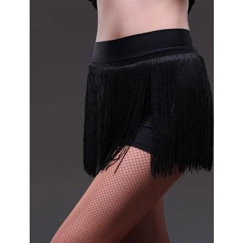2020 New Lady Latin Dance Skirt For Womens black tassel Styles Latin Dance Dress Competition/Practice Dancewear skirts S-2XL