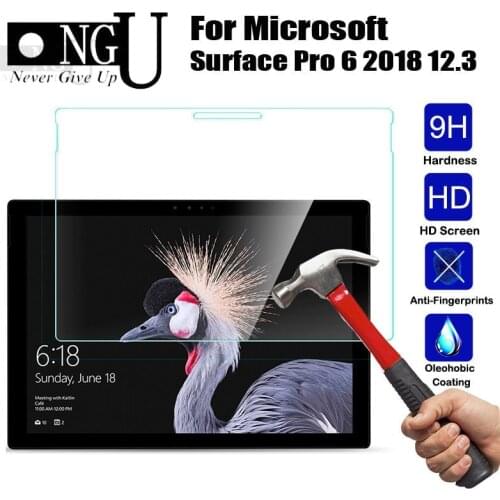 Tempered Glass for Microsoft Surface Pro 6 2018 12.3" Screen Protector Film for Surface Pro 5 Glass Guard Film For Surface Pro 4
